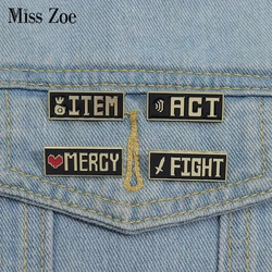 Mercy Badge Undertale Game Enamel Pin Creativity Cartoon Decorative Brooches Collar Lapel Badge Fashion Jewelry Accessories Gift