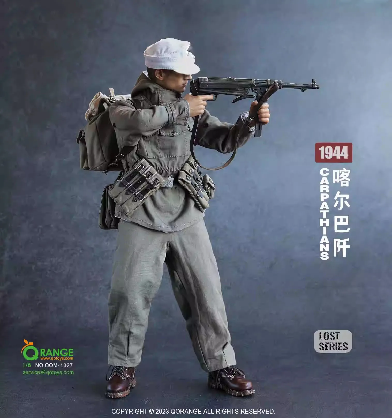 QOTOYS QOM-1027 1/6 Soldier 100th Jager Division Weapon Clothing Set Model Toy Fit 12