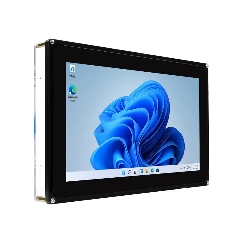 10.1inch Capacitive Touch Screen LCD (F) with Case, 1024×600, HDMI, Various Systems & Devices Support