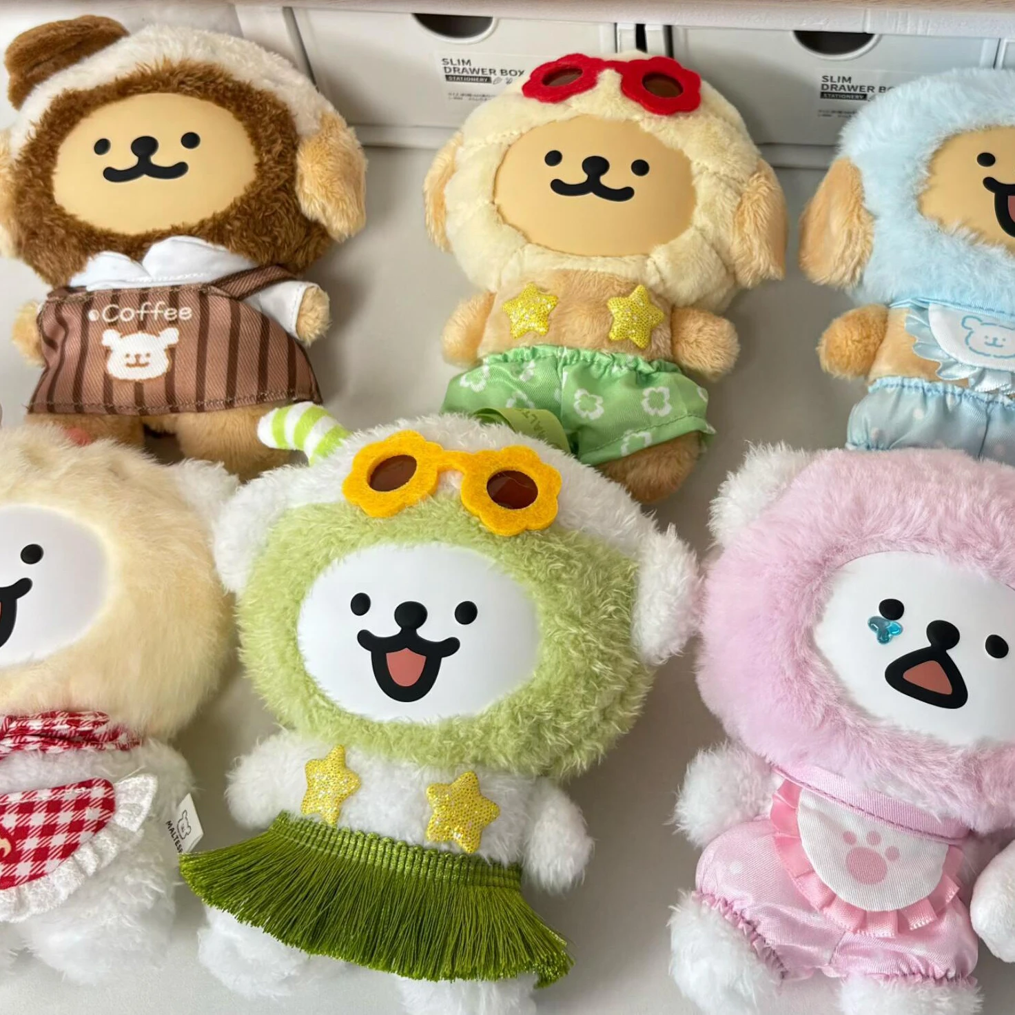 Line puppy blind box colorful daily series of vinyl plush peripheral pendant dolls cute gifts