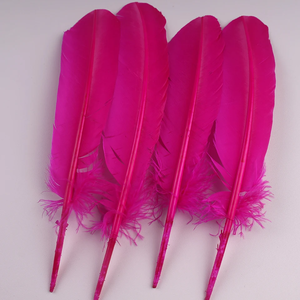 20 قطعة ريش تركيا ريش البط للحرف اليدوية أعمدة الأوز القلم اكسسوارات الحرف اليدوية الزفاف الديكور 25-30 سنتيمتر