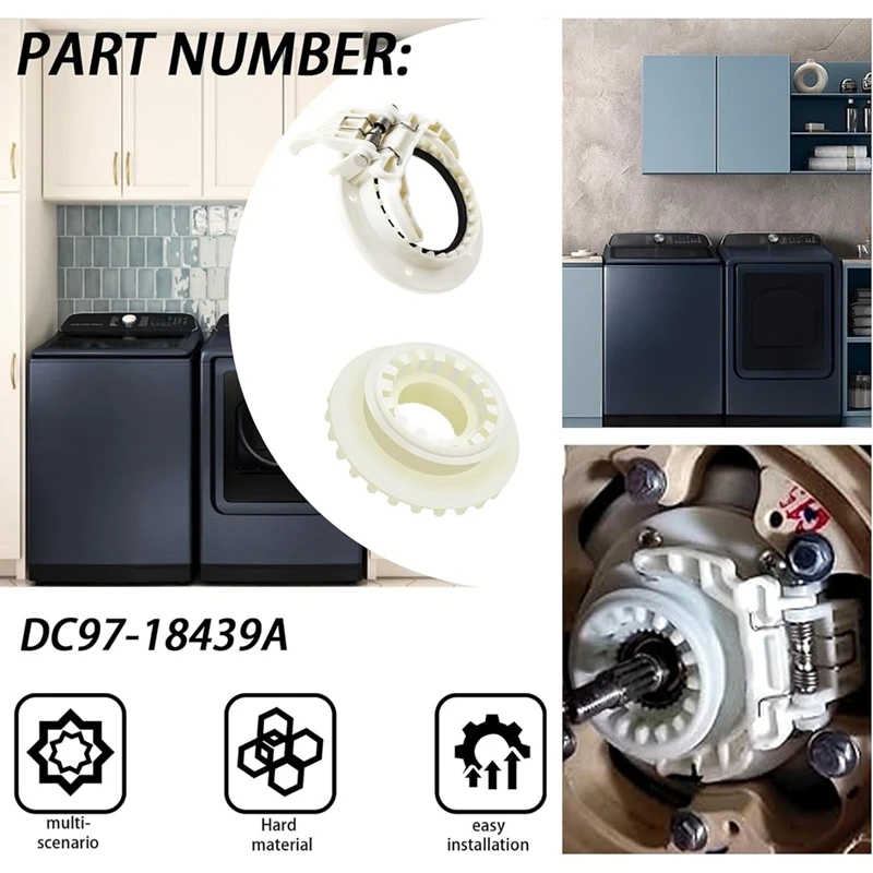 غسالة مخلب والعتاد اقتران استبدال DC97-18439A لسامسونج مخلب والعتاد جزء WA54M8750AV/A4 WA54M8750AW/A4