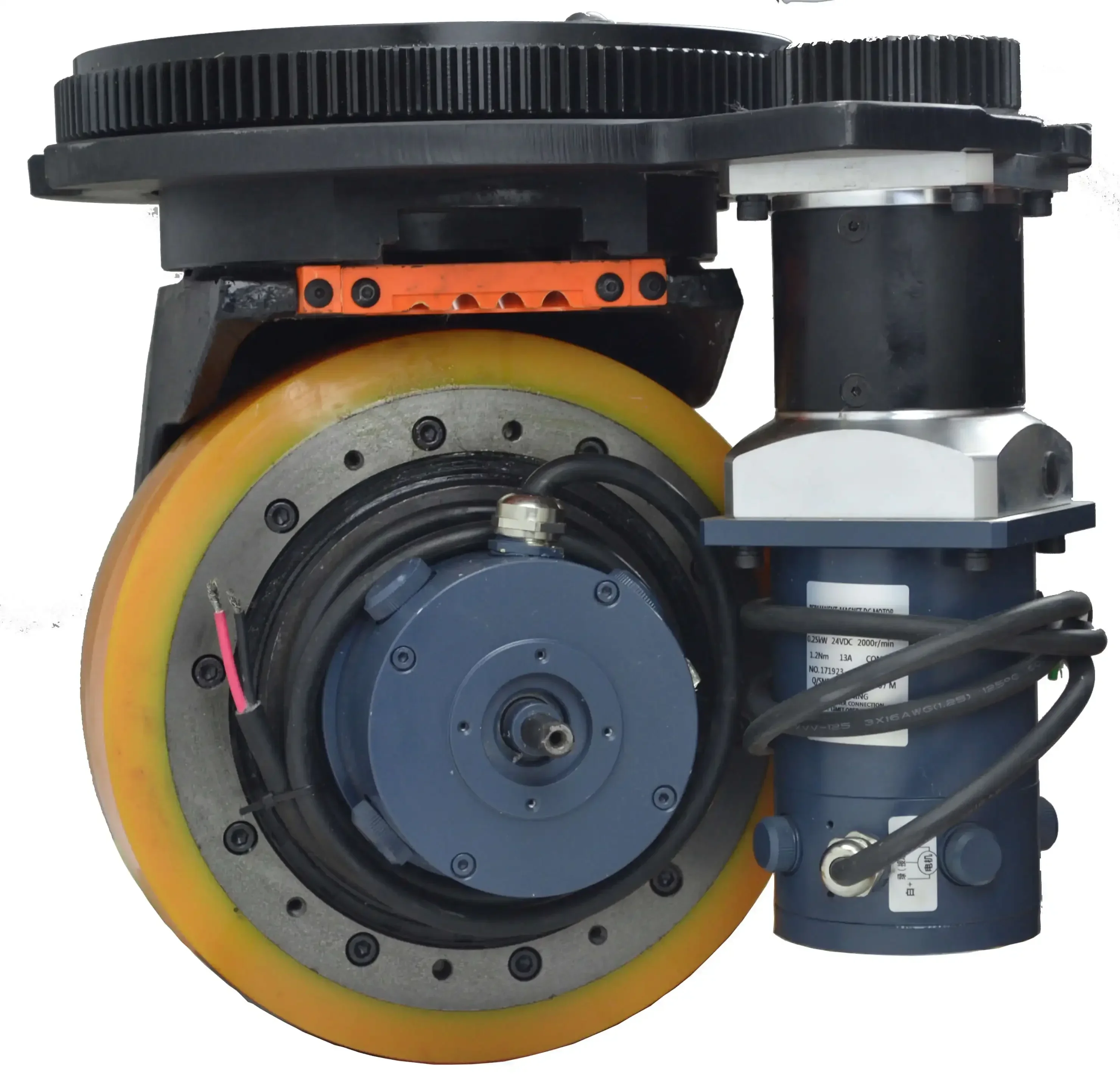 

OEM 500W 24V Horizontal Engine Brushed DC Motor Drive Wheel