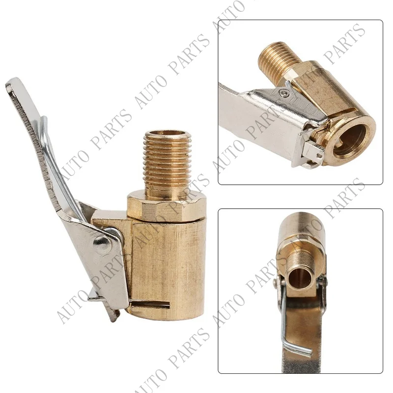 A+ for 1* Car Air Pump Nozzle Adapter Truck Tire Inflator Valve Connector Head Clip New