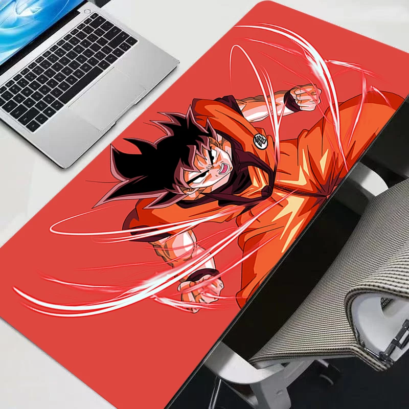 Tapis de souris Gamer Dragon Ball Anime, grand tapis de bureau XXL pour clavier et souris, tapis en caoutchouc, tapis de souris pour ordinateur portable