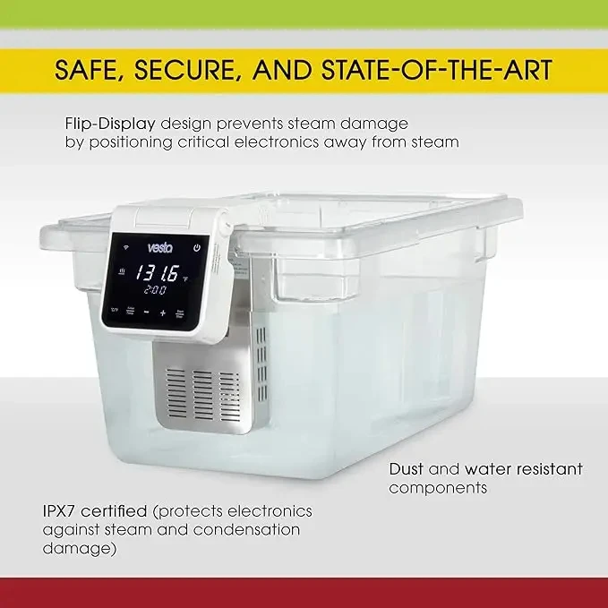 

Портативный циркулятор для су-вид, коммерческий погружной вакуумный аппарат для медленного приготовления с цифровым сенсорным дисплеем