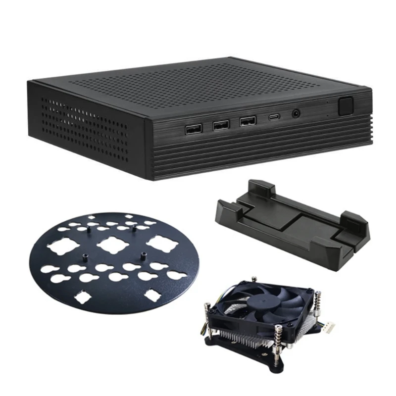 

TX06 Thin Mini ITX Chassis Thin Mini ITX Case for Streamlined Desktop Back Mount Dropship