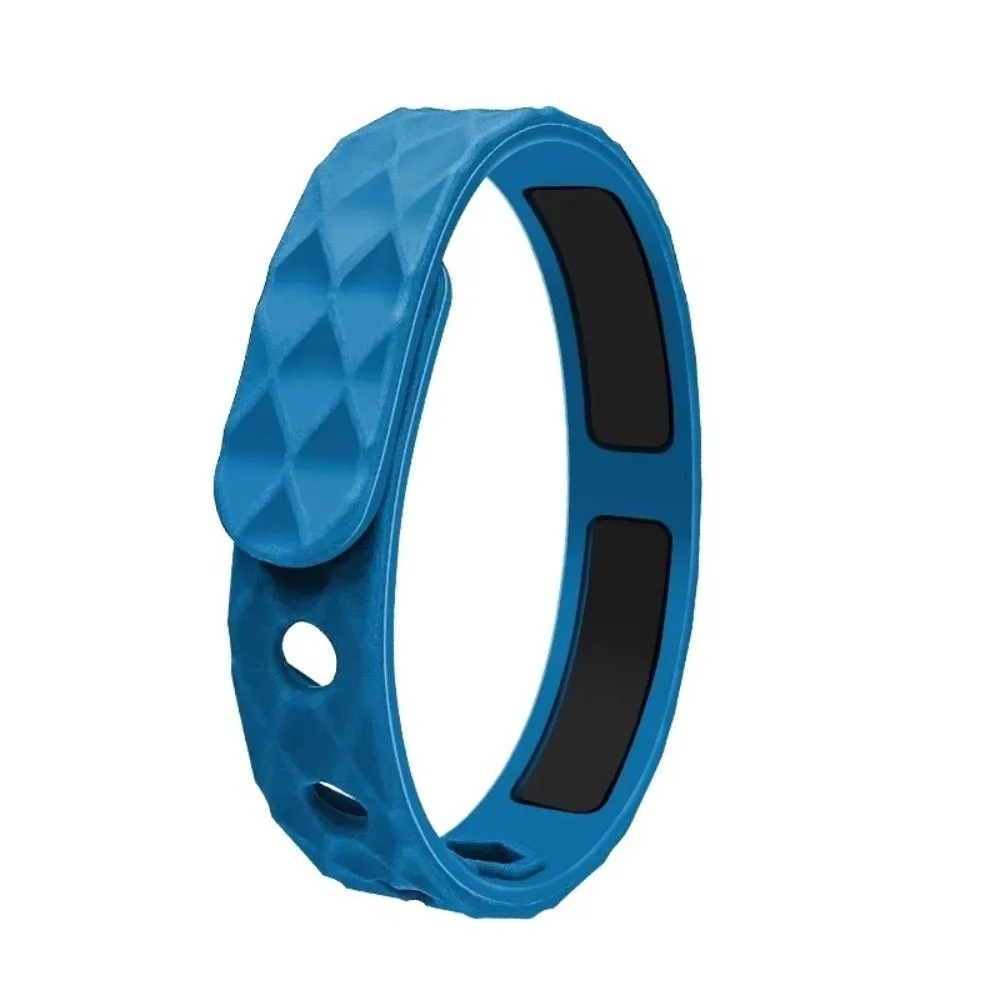 Silicone Anti Static Bracelet Waterproof Adjustable Static Eliminator Bracelet Wireless Rhombic Negative Ion Wristband Car