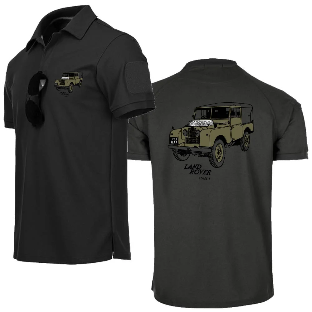 Polo da uomo magliette Land Cars Rover 90 Series Top Tees camicie stile militare Army Car manica corta Jersey Sport Topshirts