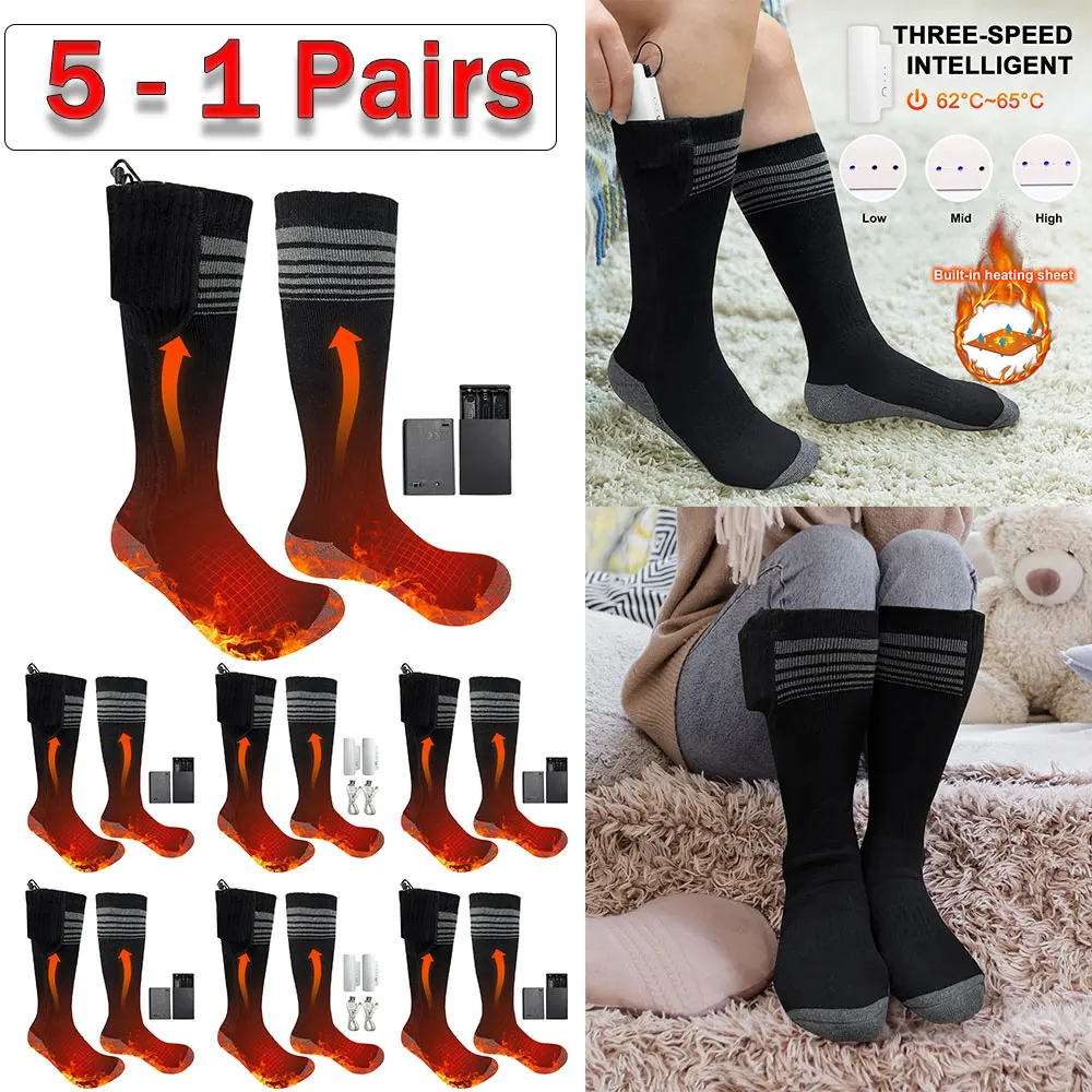 

5-1 пара, носки с подогревом для катания на лыжах