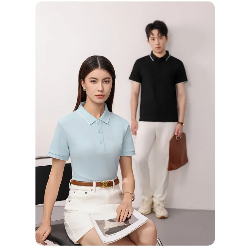 Outdoor Comprehensive Training Loose Comfortable Sweat Absorbing Polo Shirt for Couples Casual Versatile Quick Drying T-shirt