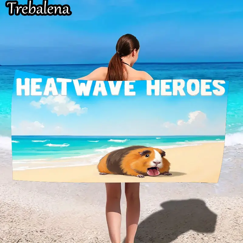

30*60inch Ultra-Soft Beach Towel with Heatwave Heroes Guinea Pig Beach Towel