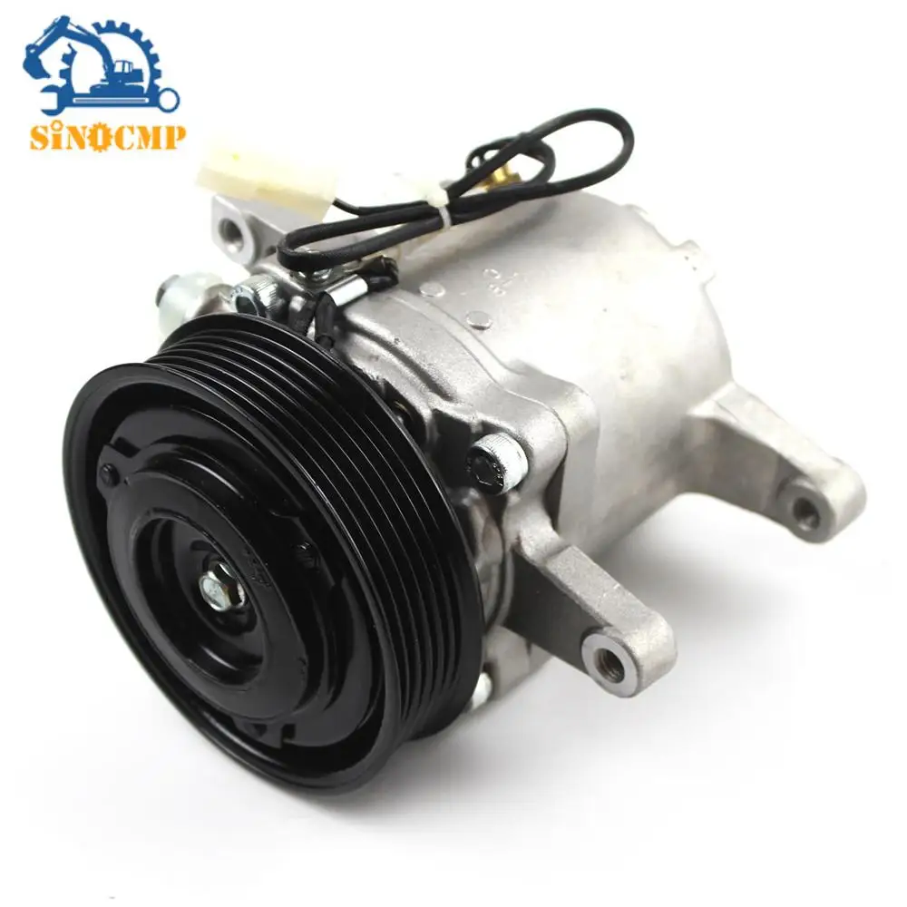 

1PC 3P999-00620 447280-3080 447280-3050 6 GROOVE A/C Compressor for Kubota M135GX GXDTC M136 SV07E with 3 Months Warranty
