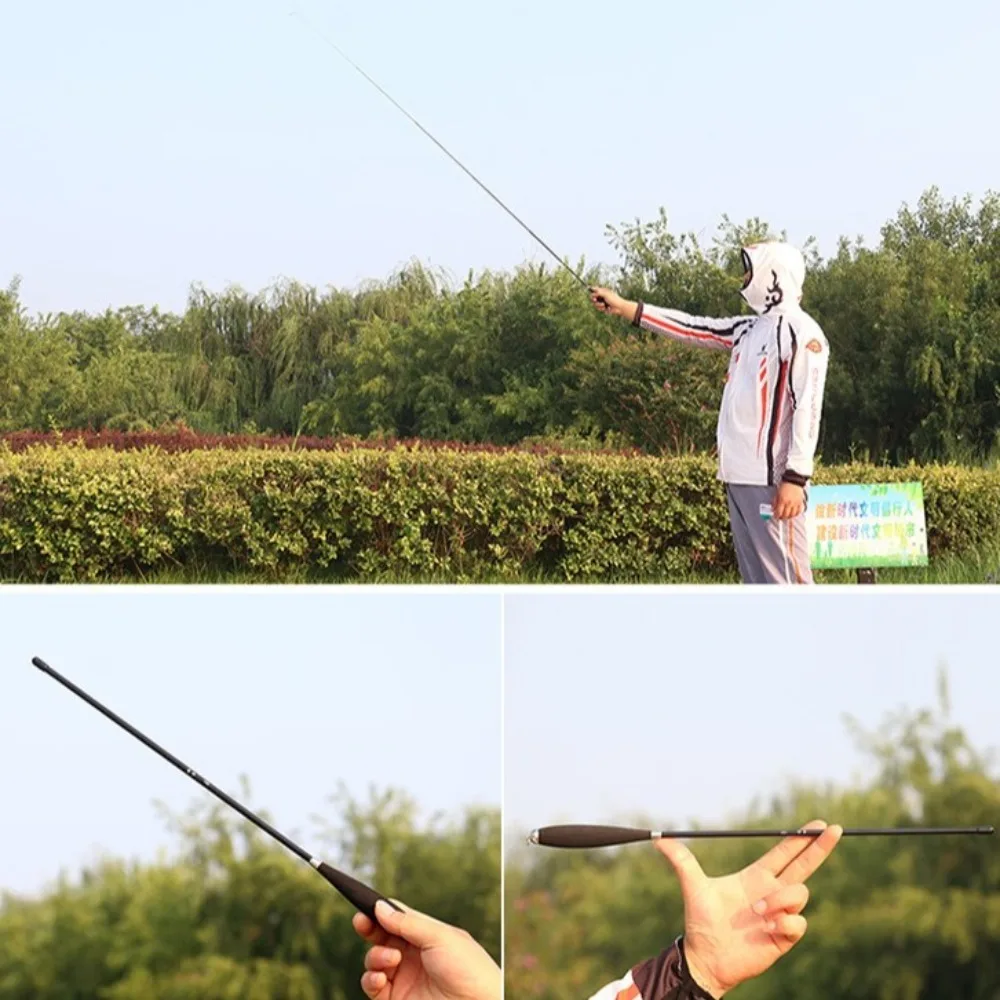 Combo caña telescópica feeder fibra carbono con carrete Spincast - imagen 5