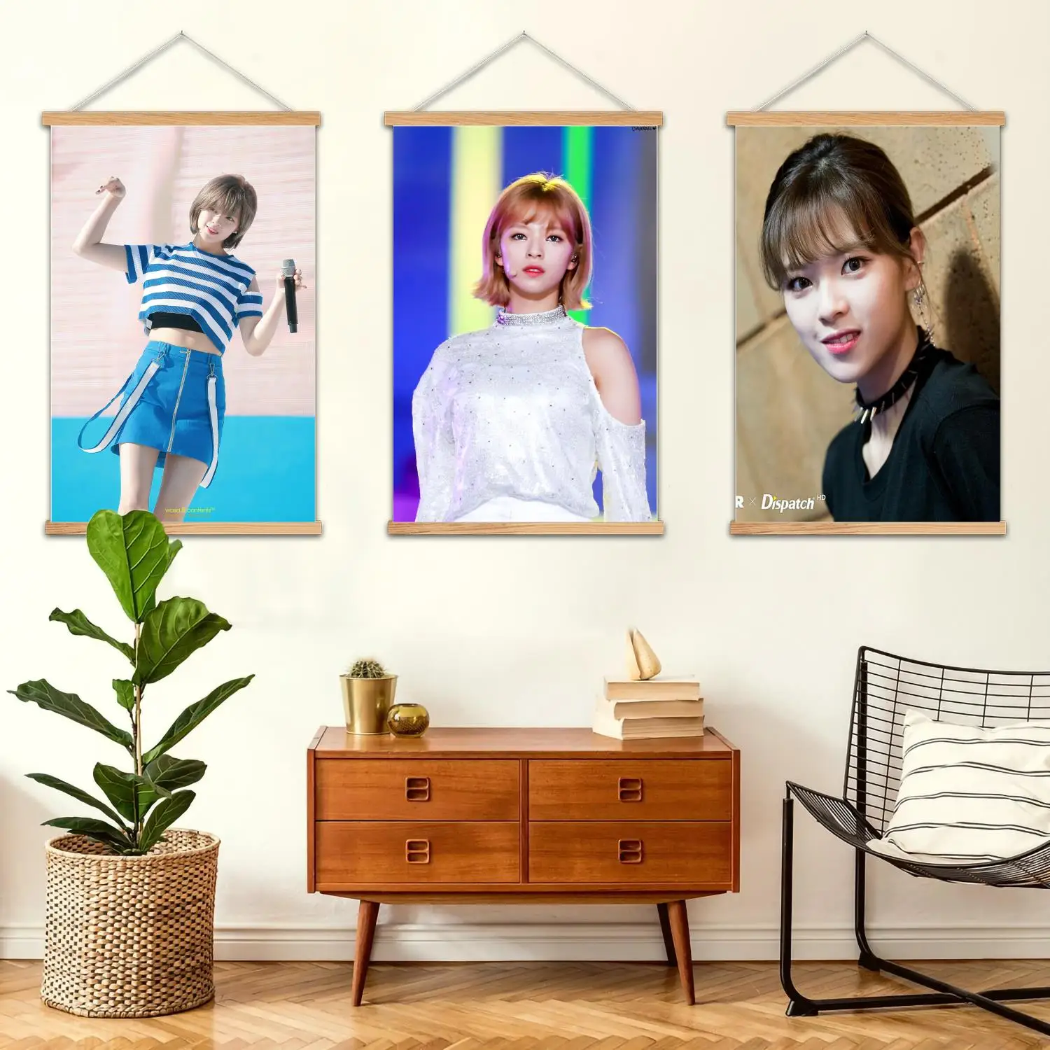 Jeongyeon Framed Wall Painting Canvas Art Poster and Wall Art,  Modern Family, Bedroom Decor, Posters,Decorative painting