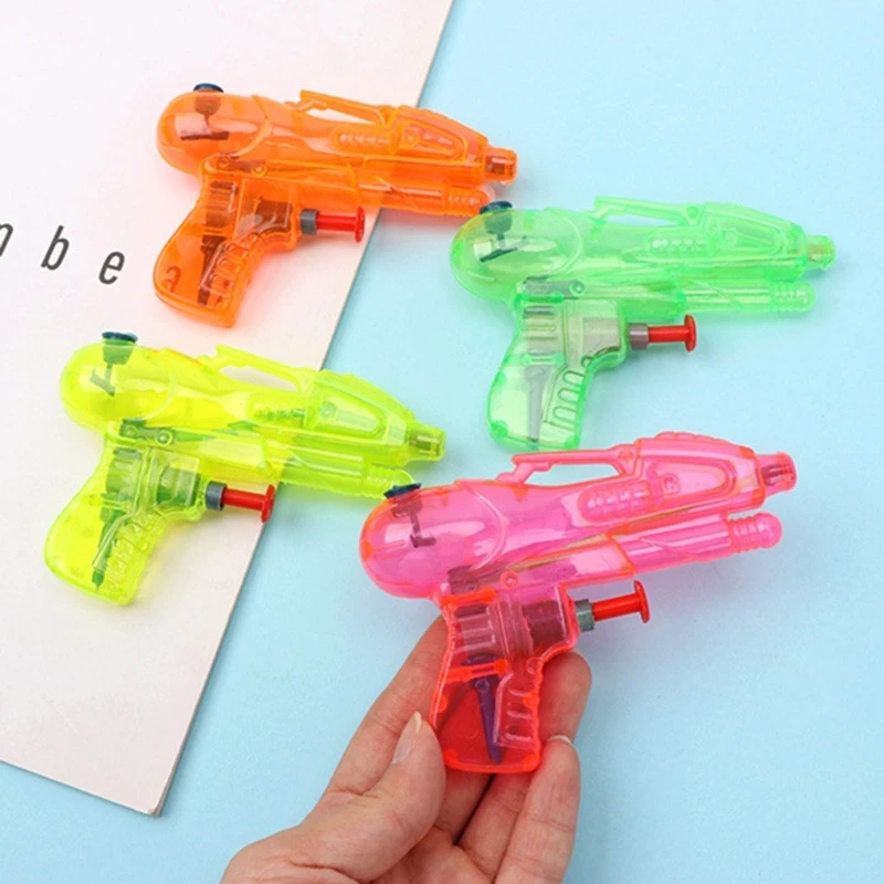 5Pcs Kids Fun Mini Plastic Water Gun Outdoor Sport Toys Handheld Transparent Squirt Garden Pool Beach Water Game Children Toys