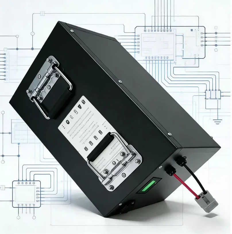 60V LiFePO4 Battery 100Ah/120Ah/150Ah/200Ah | Bluetooth BMS 100A/150A/200A | For Golf Cart, EV, Electric Trike & Moped