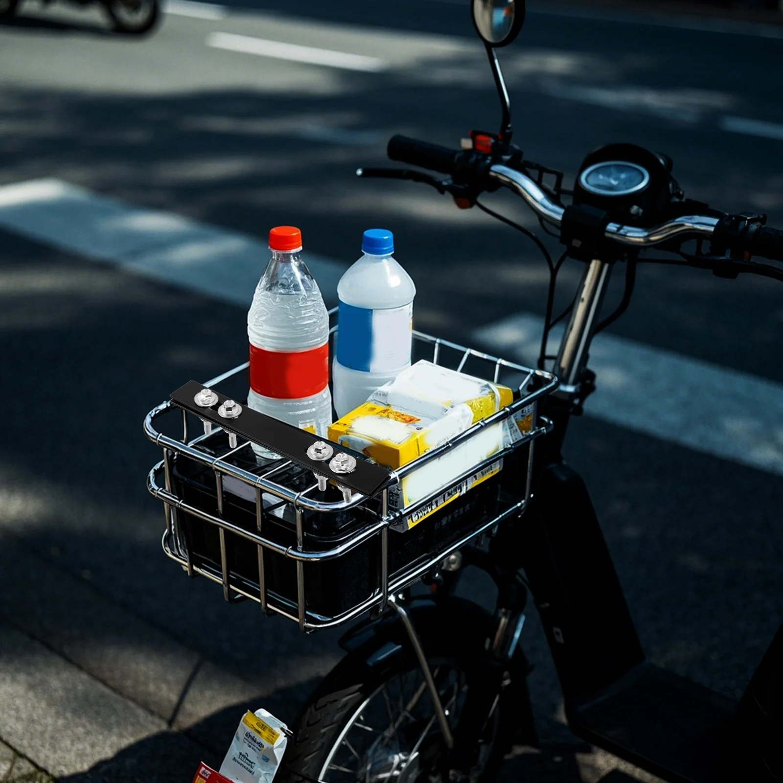 2 個リアトップケースマウント電動自転車交換可能なオートバイテールケースプレート配送ラック荷物ハードウェアオートバイハードウェア