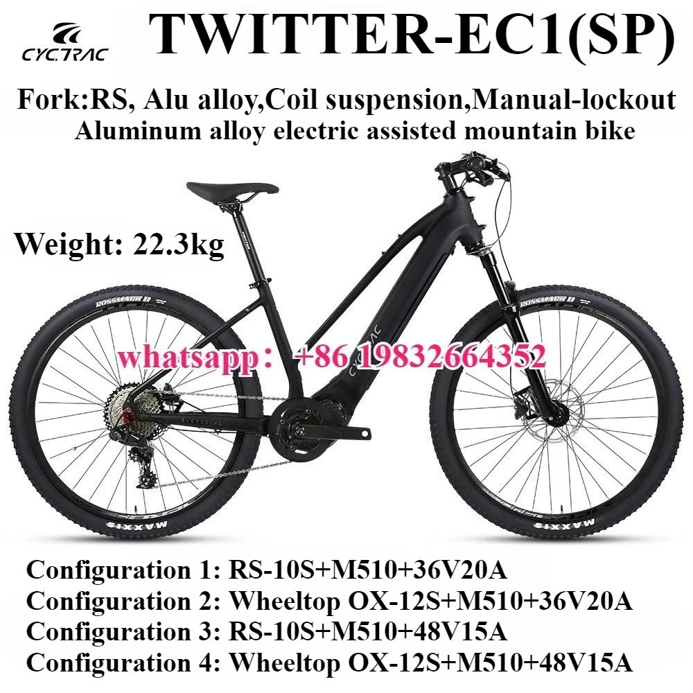 

TWITTER 2025 EC1(SP) new aluminum alloy electric assisted mountain bike hydraulic disc brake Eight sided mid mounted motor