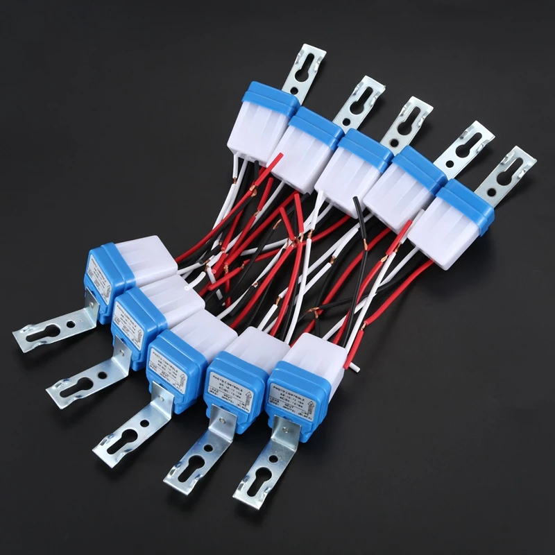 1 Pcs Dc Push Pull Solenoid Electromagnet & 10 Pcs Auto On Off Light Photoswitch Sensor Switch