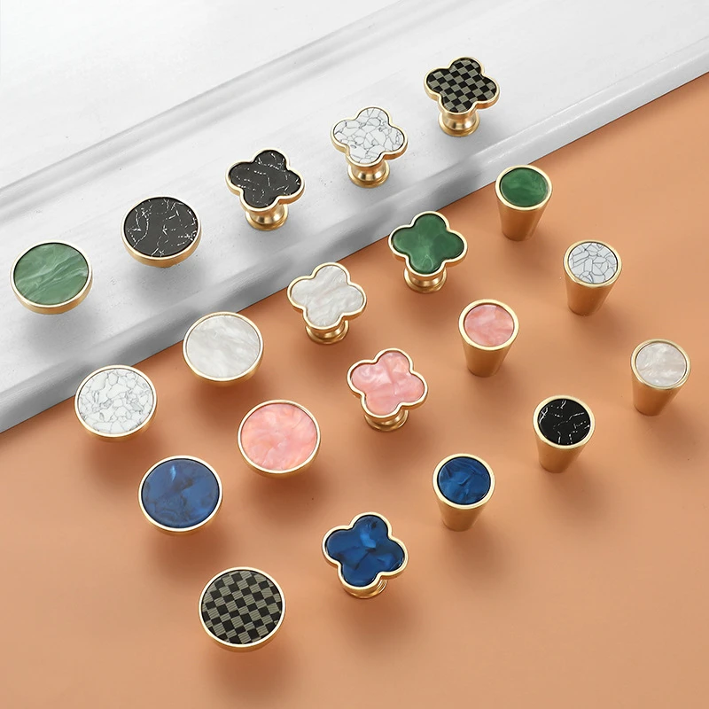 Modern Minimalist Acrylic Single‑Hole Cabinet Knob European‑Style Pull Handle Wardrobe Cupboard Drawer Furniture Hardware Ac