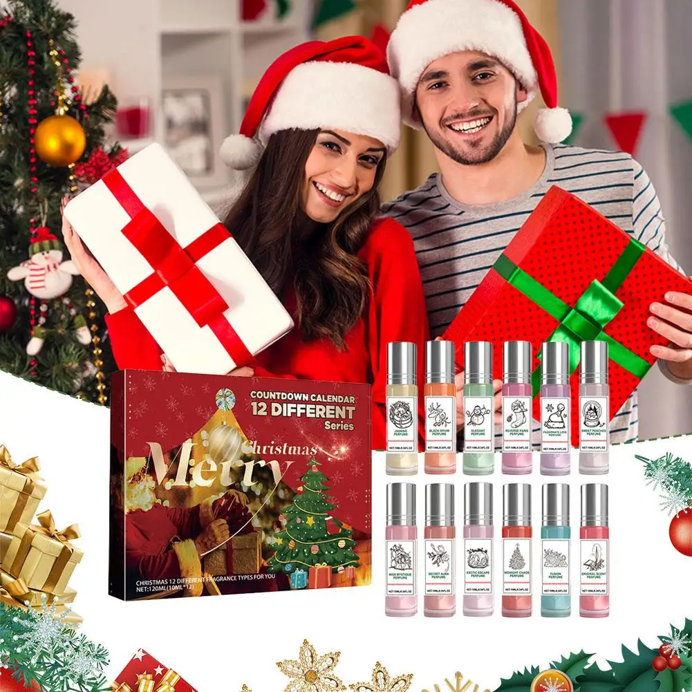 Christmas Festive Countdown Series Sample Spray Ladies Lasting Light Fragrance Elegant Charm Floral Romantic Gift Set Box 100ml