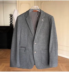 2024 DIKU 2024 Men's new boutique autumn and winter new suit jacket size: 48-56