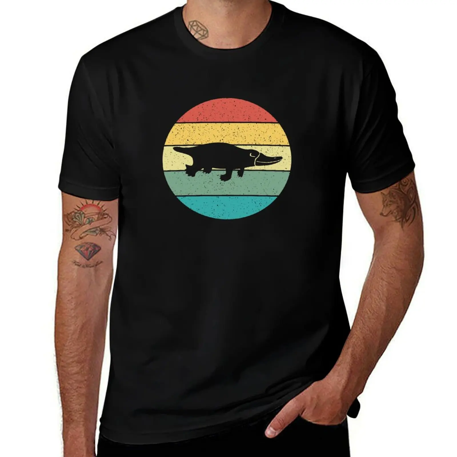 

Platypus Retro Vintage T-Shirt customs design your own korean fashion oversize t-shirts man anime figures mens vintage t shirts