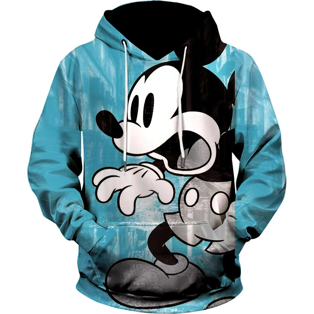

2024 Disney Mickey Mouse 3D Print Hoodie Mens Womens Casual Sports Pullover Hoodie Cartoon Kid Girl Boy Hoodie Fashion Street