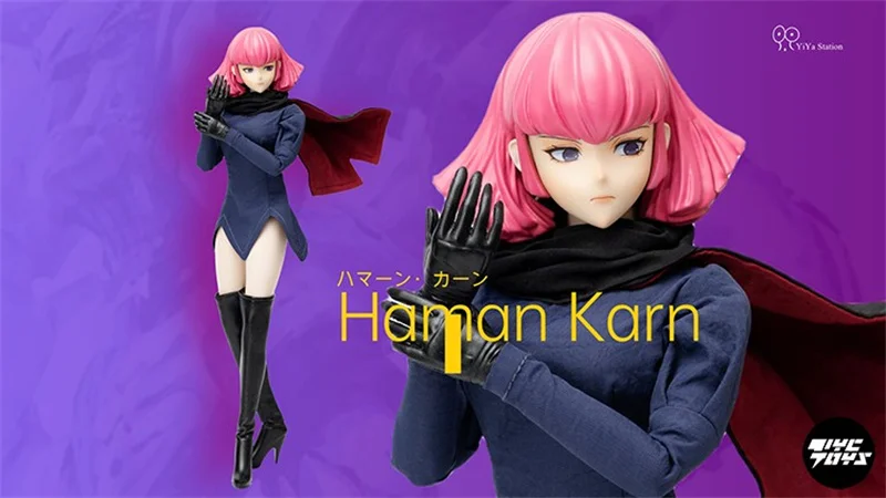 YIYA Studio Origianl 1/6 Haman Karn Movable Female Action Figure Hot Cool Girl Shaped Cloak Design 12