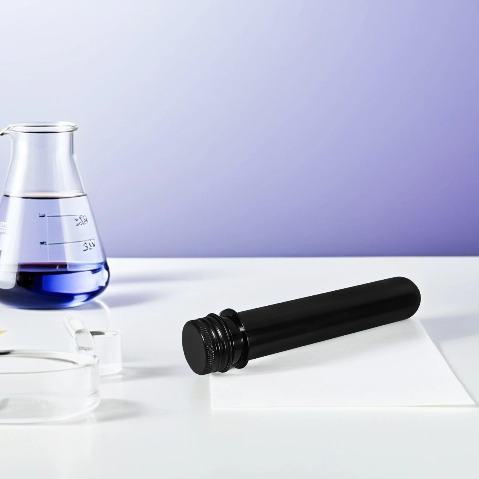 

10Pcs Plastic Test Tubes with Lids Clear Small Storage Tube for Cosmetics Laboratory Sample Organizing Travel-Friendly Capsules