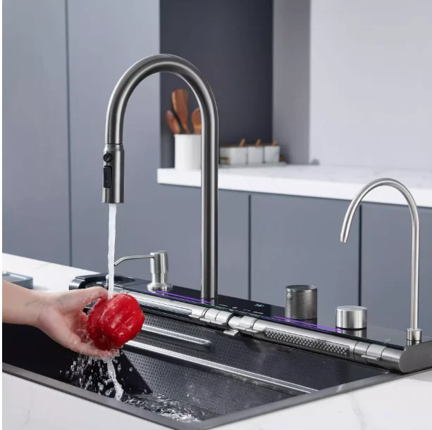Sink,High Quality Handmade 304 Stainless Steel Modern Multifunctional Large Single-bowl NANO Surface Household Kitchen Sink