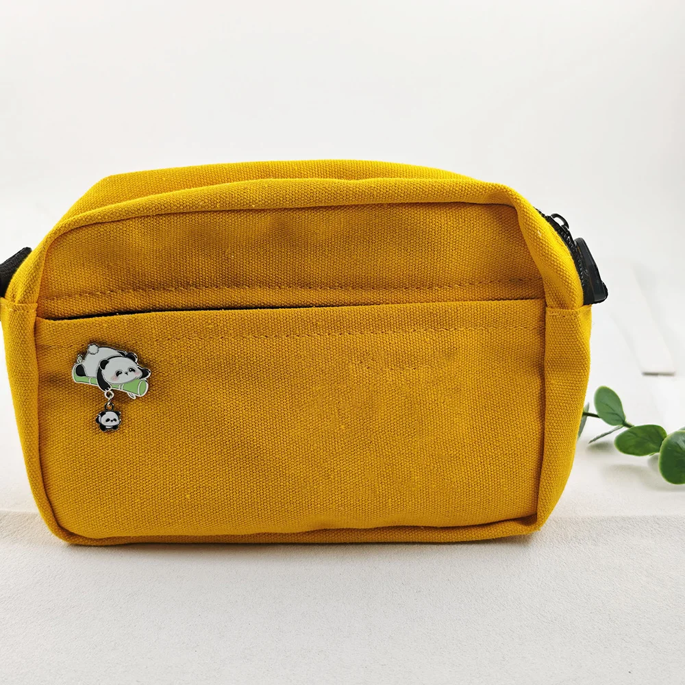 Niedliche Panda-Emaille-Anstecknadeln mit hängendem Baby-Panda, lustige Bambus-Broschen, Kawaii-Tier-Metallabzeichen, Rucksack-Reversnadel, Schmuckgeschenk – Detail 7