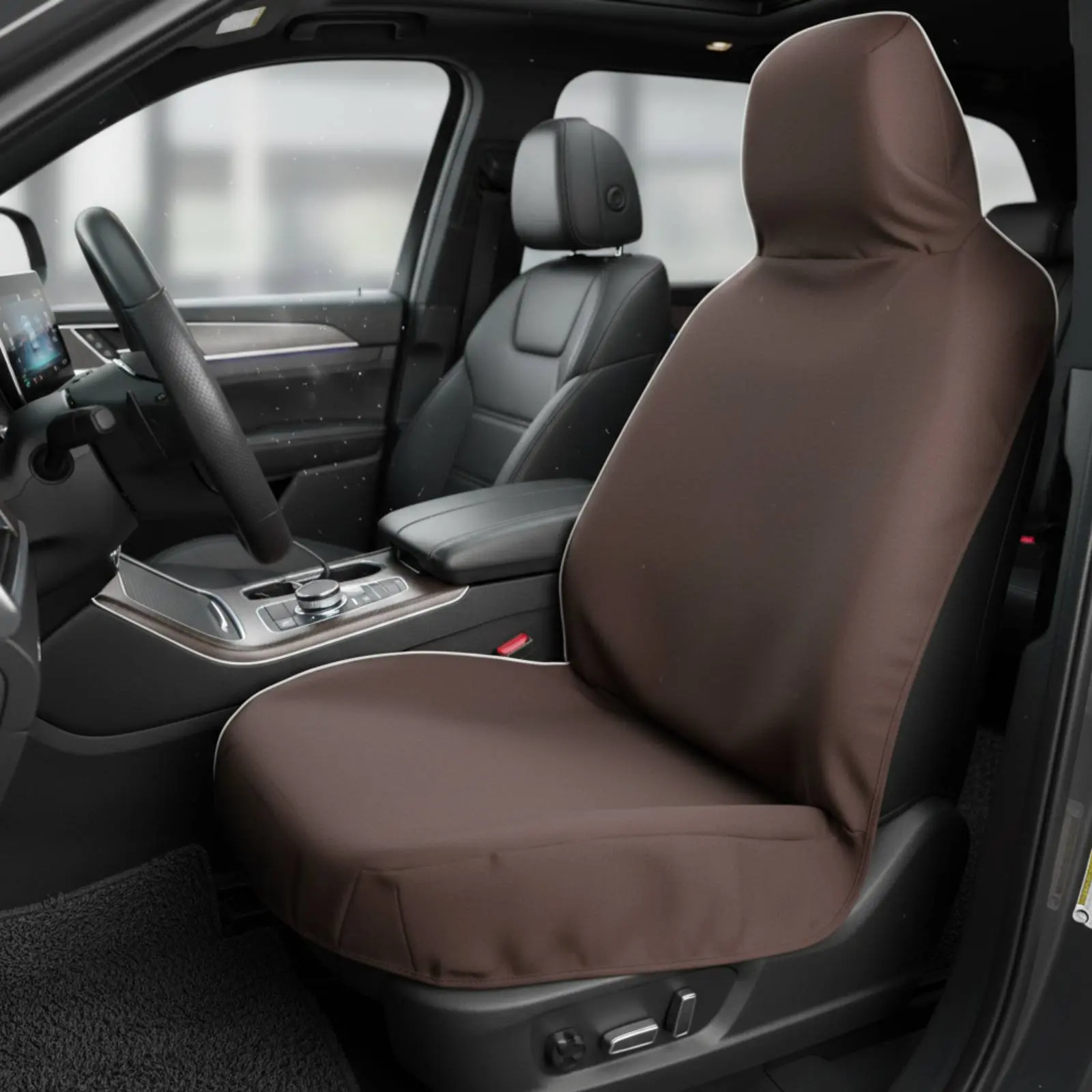 

Waterproof Car Seat Mat Scuff Resistant Dog Car Seat Cover Easy Installation