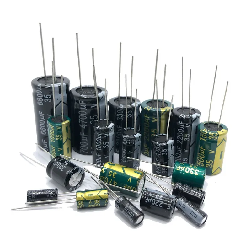 10pcs 35V470uf 10x17mm Aluminum Electrolytic Capacitor 470uf35v 35v 470uf 35wv 470mf 35vdc 470MFD 35v470mf 470mf35v