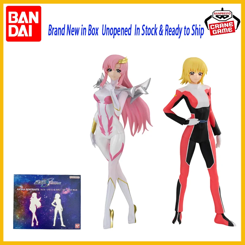 ของเล่นสะสม โมเดลฟิกเกอร์อนิเมะ บันได กาชาปอง ของแท้จาก BANDAI รุ่น Mobile Suit Gundam SEED Lacus Clyne Cagall  วัสดุ PVC  มีสินค้าในสต็อก