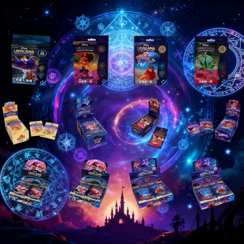 

Genuine Disney Card Deep Into The Strange Ink Realm Lorcana Series Booster Pack Nime Character Collection Toy Gift