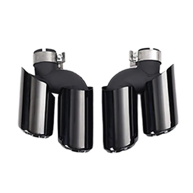 For Porsche Macan Tail Throat Four Out Sport Three-layer GTS Original Model Modified Exhaust Pipe