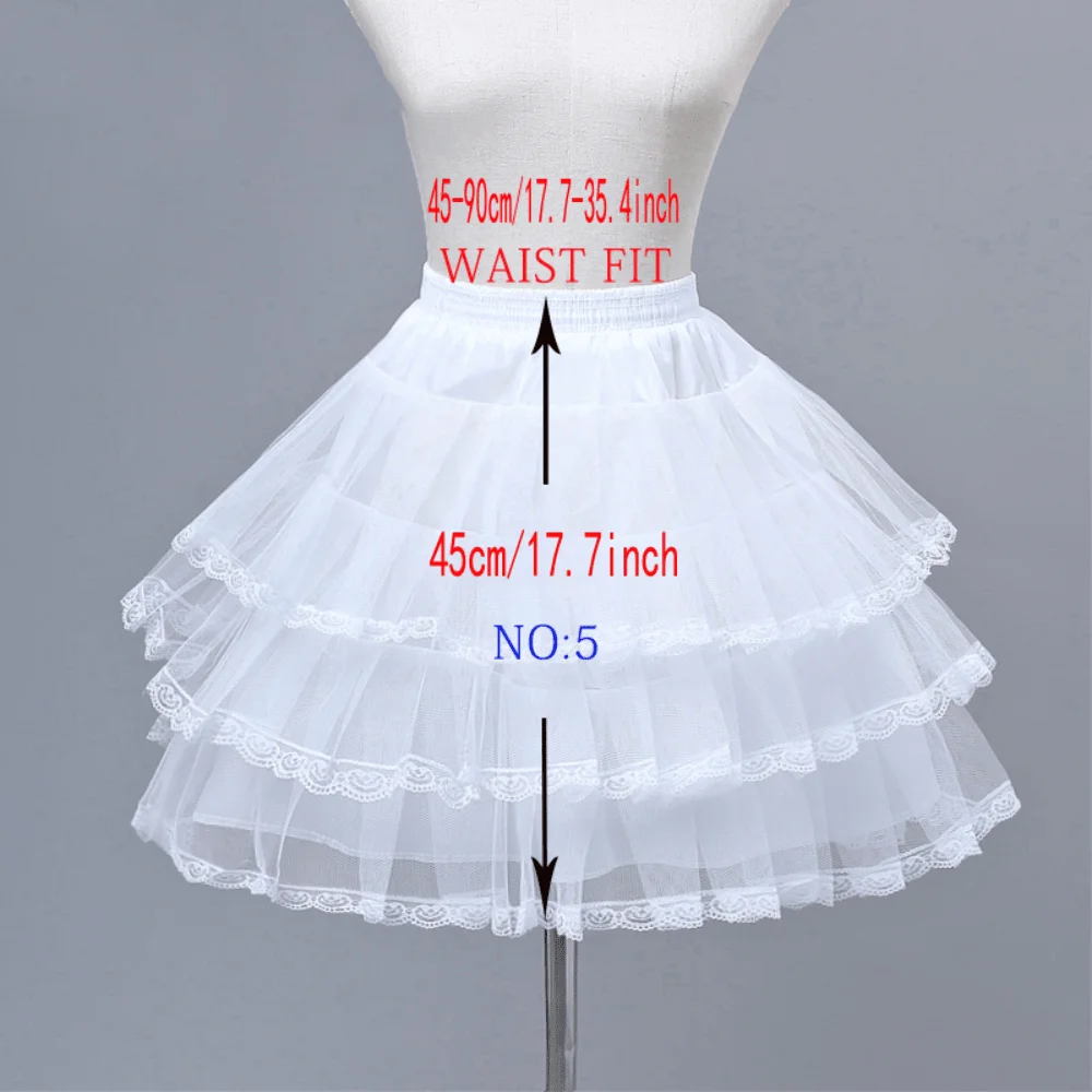 Flower Girls Petticoat Underskirt Cosplay Party Short Dress Jupon Enfant Fille Lolita Ballet Tutu Skirt Enaguas Sottogonna Mini image 6