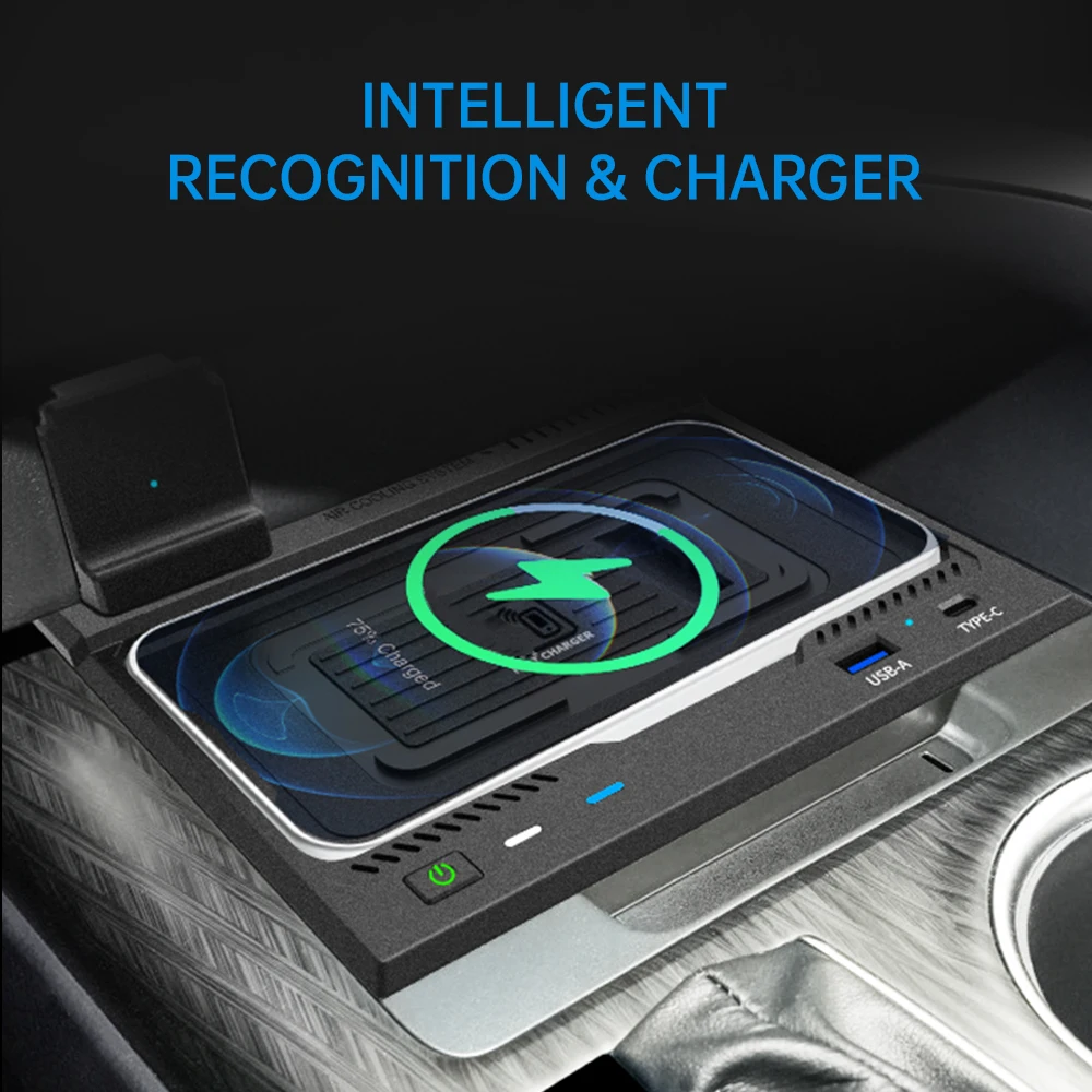 Mocendo For Toyota Camry 2018-2023 LHD Car wireless charger phone charger charging pad plate charging holder
