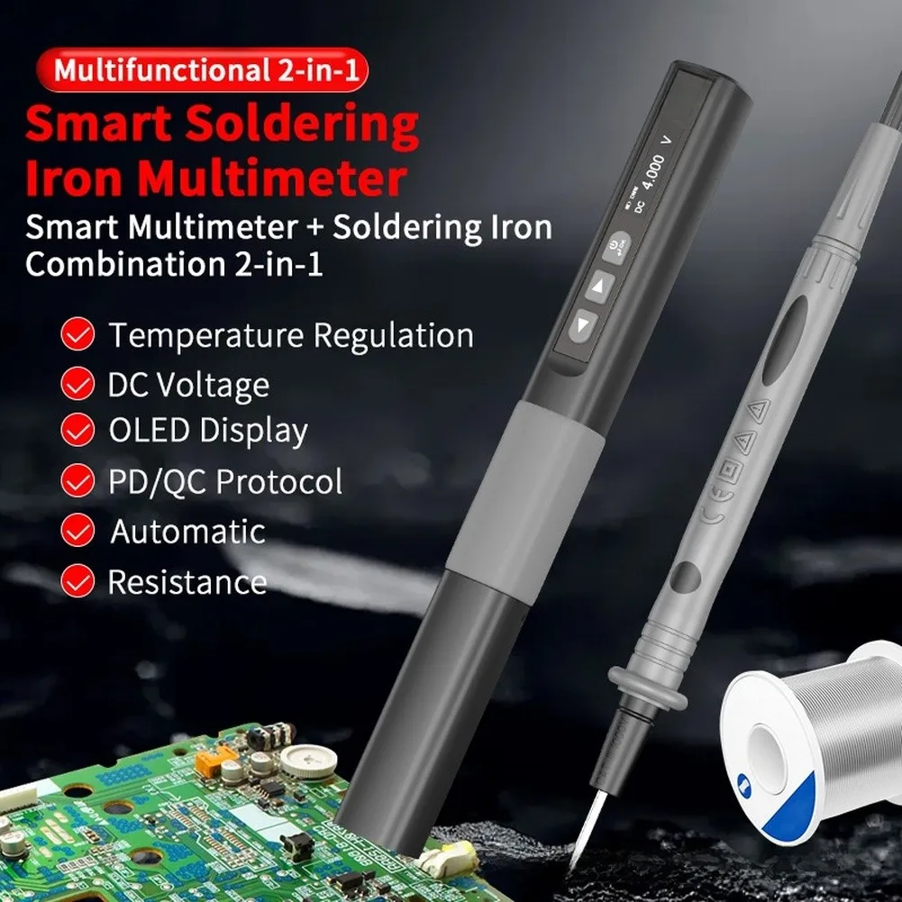 

Паяльник ZT-N1/N2 96 Вт с интеллектуальным контролем температуры, регулируемым нагревом, быстрым нагревом через USB для автомобильной диагностики