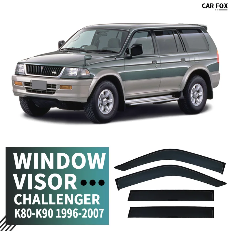 

4Pcs For Mitsubishi Challenger 1996-2015 Car Window Visor Awning Shelters Windshield Side Window Rain Sun Shade Car Styling