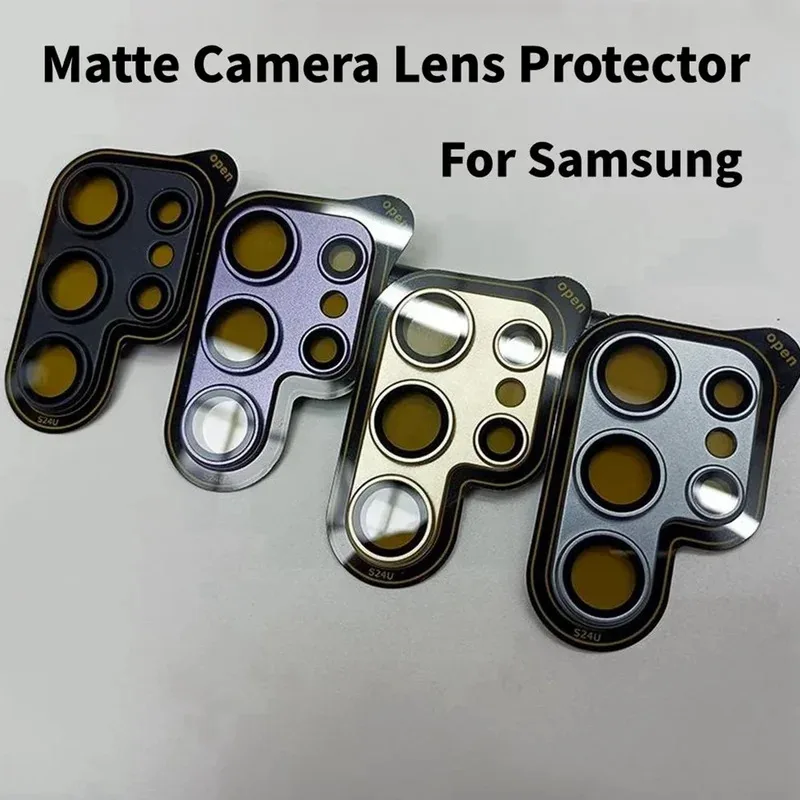 

Matte Cover Camera Protector For Samsung Galaxy S25 S24 Ultra Plus Back Lens Case Tempered Glass Ring