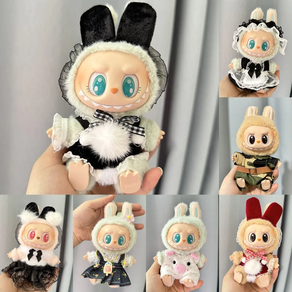 

17cm Mini Plush Doll'S Clothes Outfit Accessories For Korea Kpop Exo Labubu I II Idol Dolls Sitting Party Series Clothing Gift