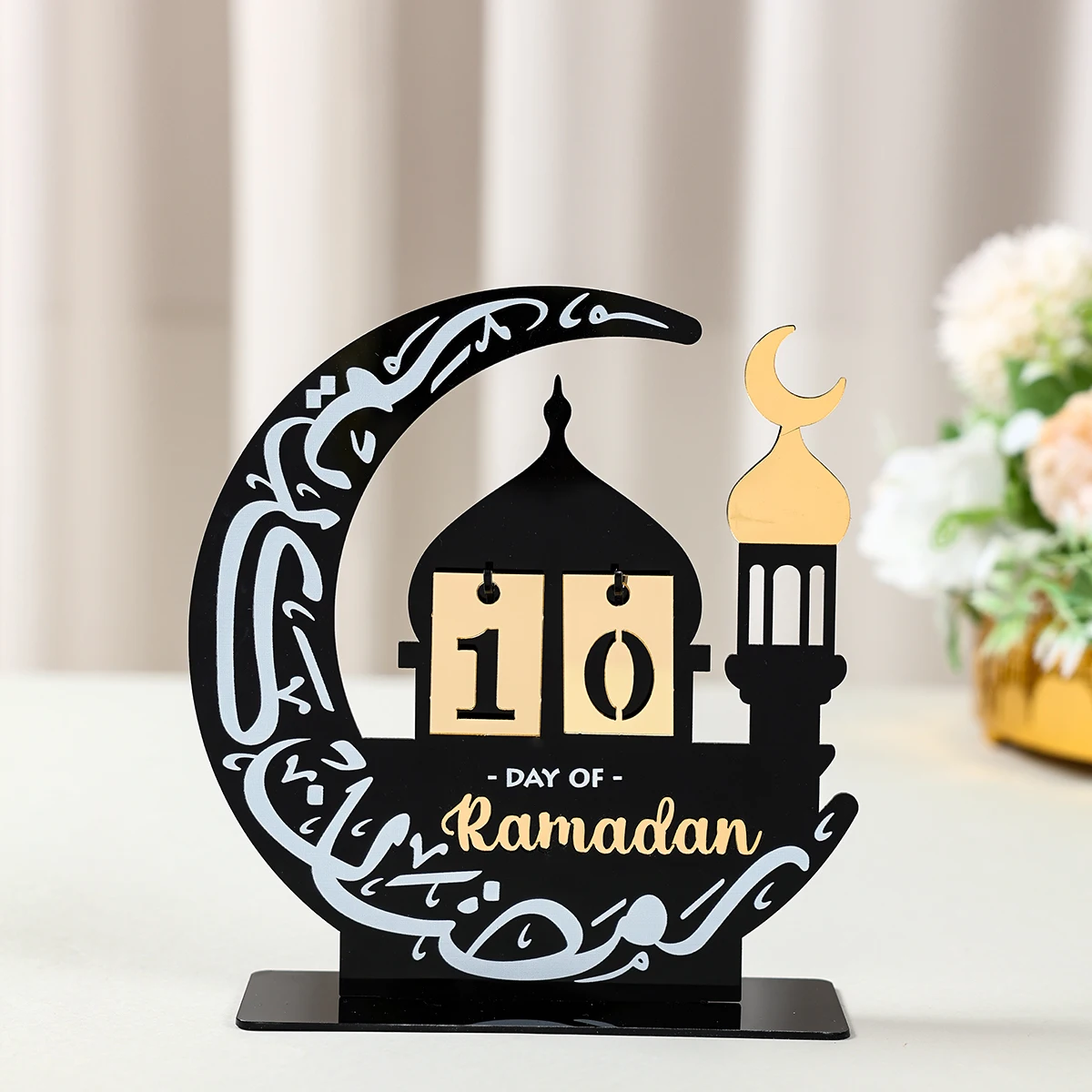 Acrylic Ramadan Countdown Calendar Ornaments Gifts Eid Mubarak Ramadan Decor For Home 2025 Kareem Islam Muslim Party Supplies