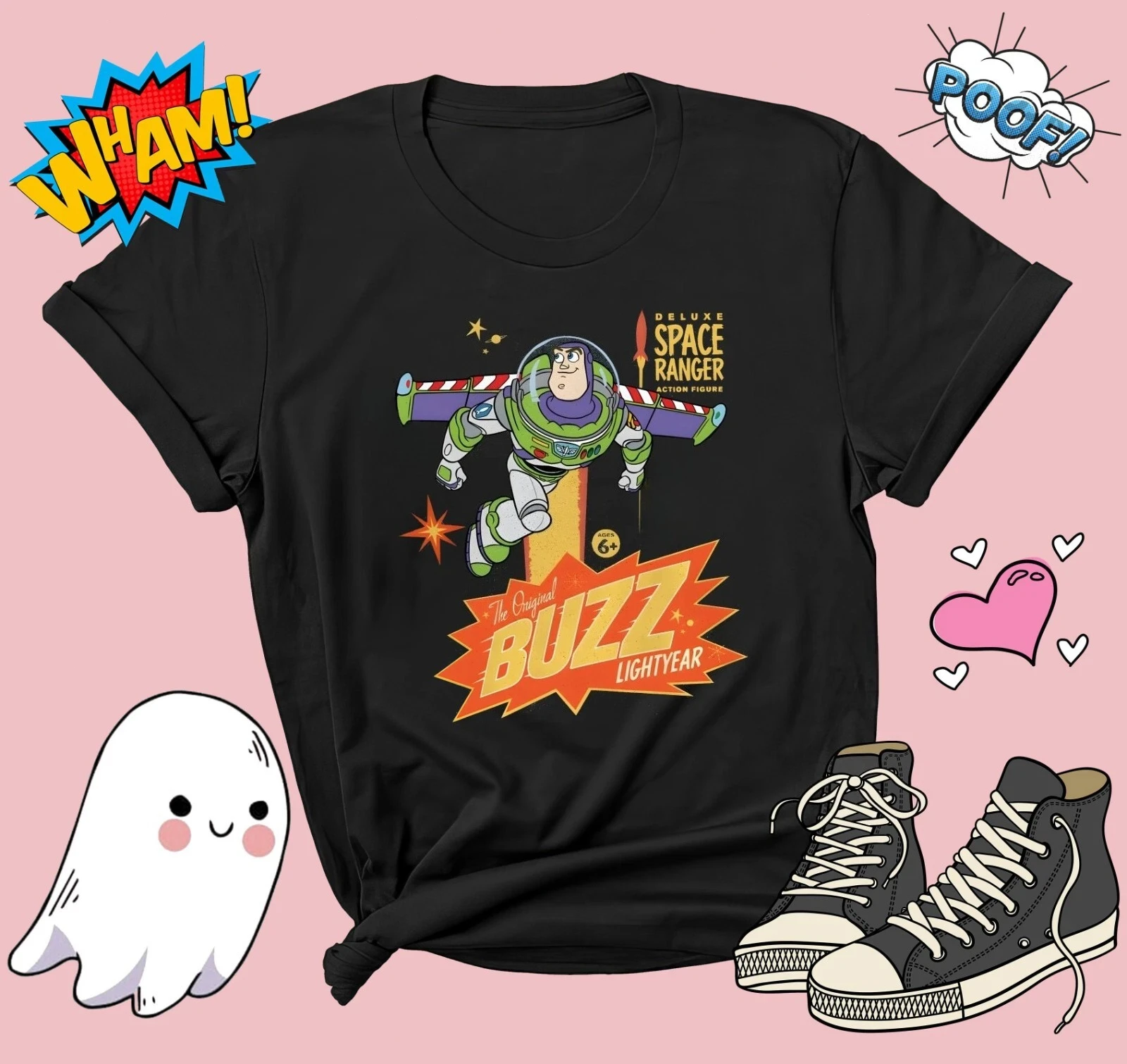 

Disney Toy Story Buzz Lightyear T-shirt Men Women Unisex Tshirt Couple Unisex Tee Streetwear Casual Trendy Oversized Breathable