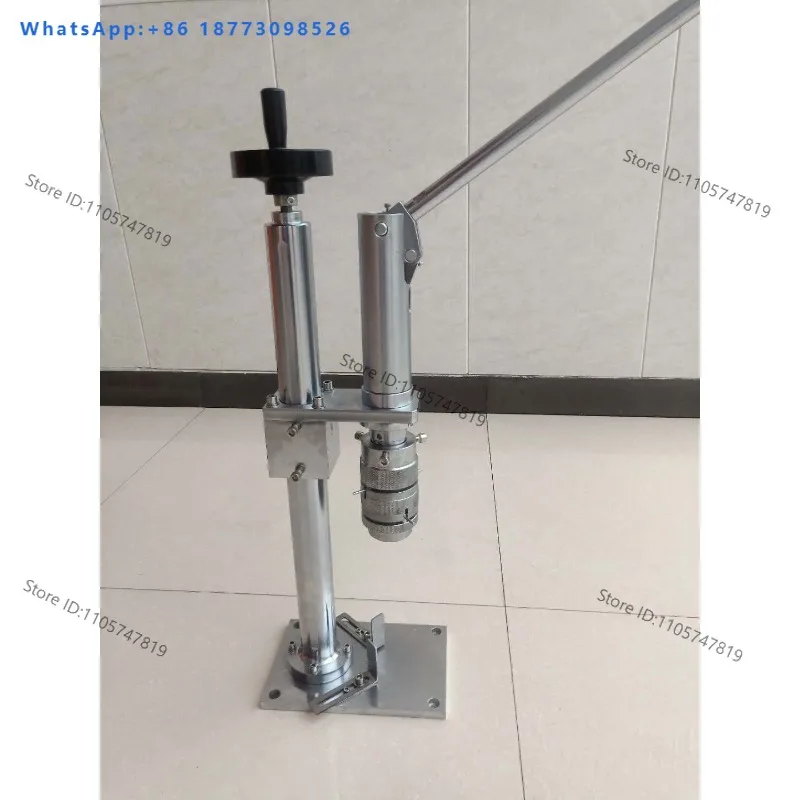 The manual sealing and capping machine is suitable for one inch valve with interchangeable heads and can seal card furnaces