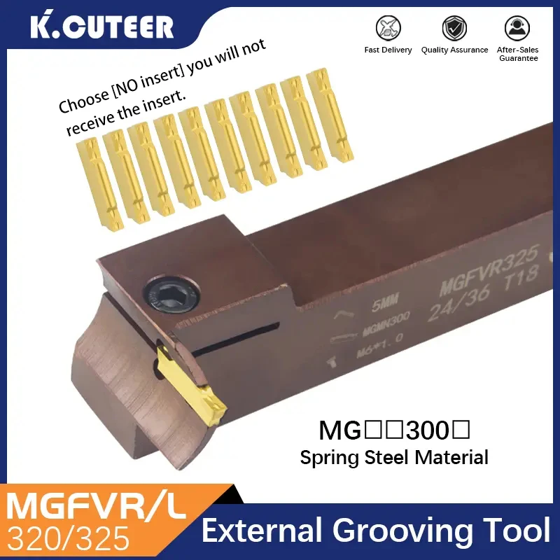 MGFVR 7 형 페이스 그루브 커터, 더블 헤드 가공 범위, 카바이드 인서트 MGMN300 슬로팅 도구, 24-400, MGFVR320, MGFVR325