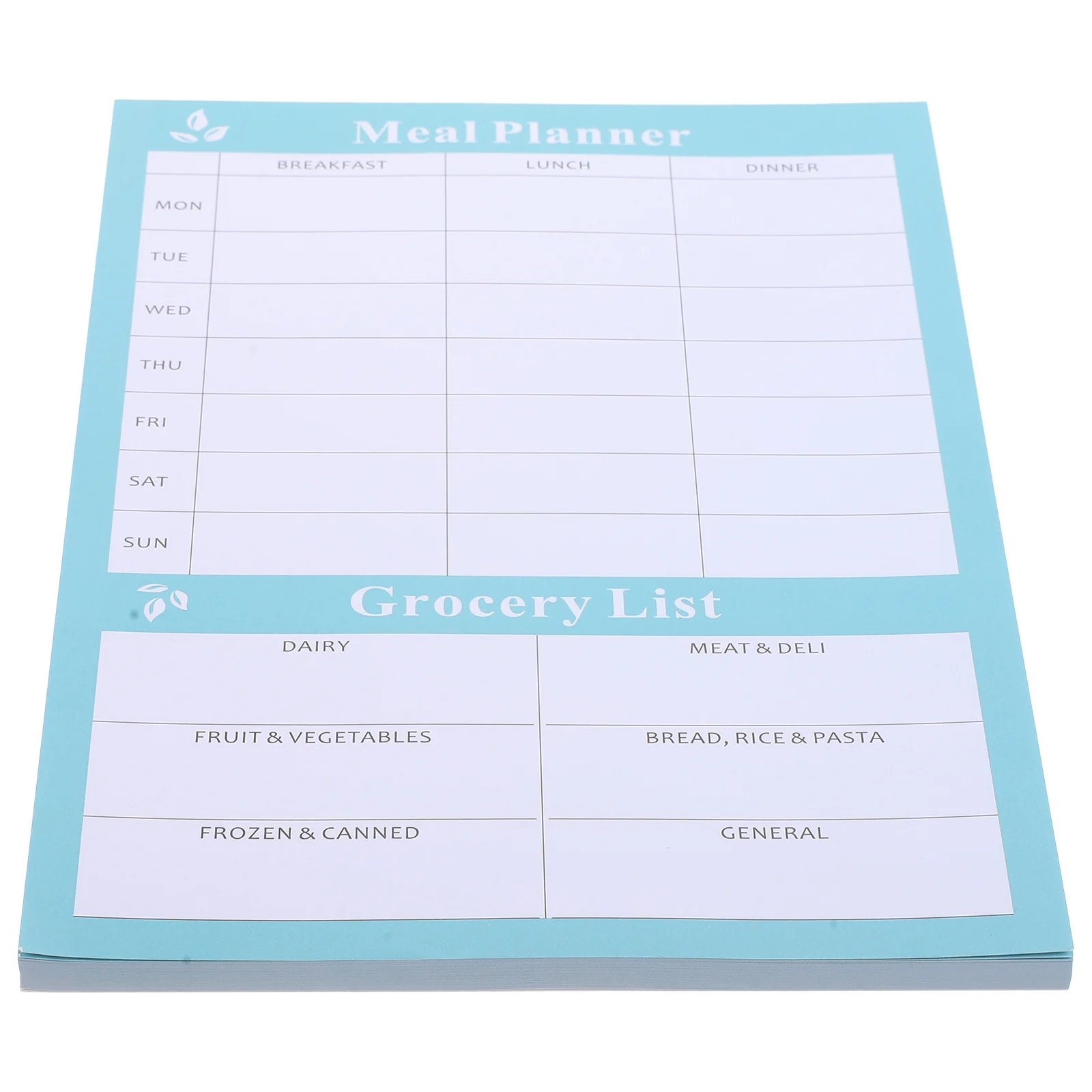 Tearable Weekly Diet Notebook for Home Food List Menu Planner Household Calendar Menu Notebook for Kitchen Weekly Calendar