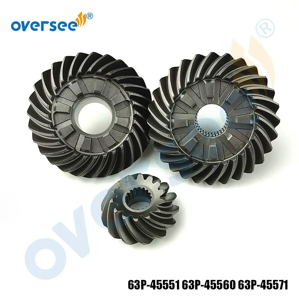 OVERSEE 63P Gear Kit 63P-45551 63P-45560 63P-45571 For Yamaha 150 HP Outboard F150TLRD